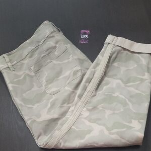 65. Torrid 26 Khaki Camouflage Capri Pants